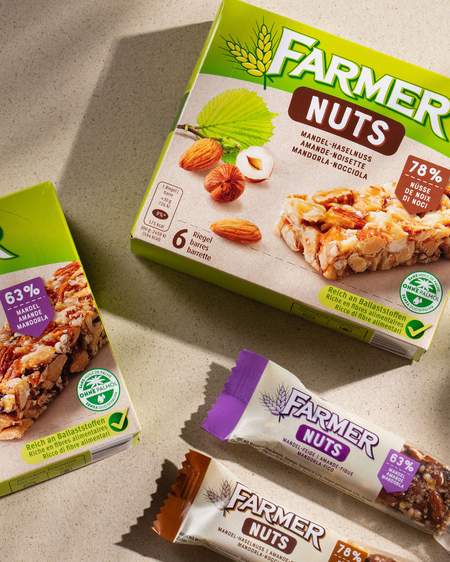 Image of Neues Packaging Design für die jüngsten Farmer-Riegel